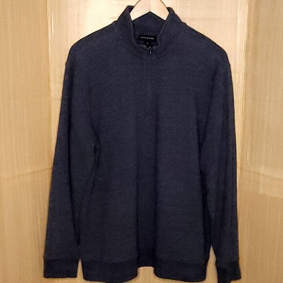 Lands' End Other - Lands' End Mens Blue Quarter Zip Sweatshirt Pullover XL